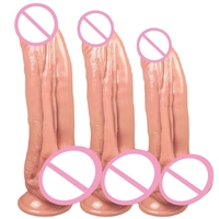 Vibrateur réaliste en silicone souple avec ventouse pour femmes, jouet manuel pour adultes, vente en gros directe usine