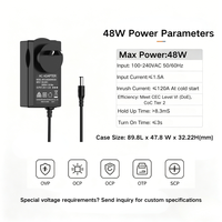 Adaptateur secteur intelligent MYIXI mural blanc 45W 12V DC 3.75Ah, commutable AC/DC, en ABS/PC, contrôleur de bande LED 2A