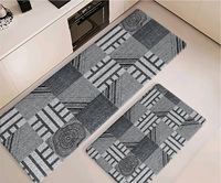 Tapis de sol antidérapant confortable, plusieurs motifs, motif personnalisé, haute qualité, ensemble de 2 pièces, tapis de cuisine en mousse PVC