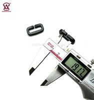 Boucle coulissante en plastique à ouverture instantanée 19MM 25MM Anneau en D POM plat réglable Accessoires pour sac à dos Anneau en D en plastique avec barre fendue