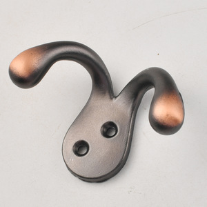 Zinc Alloy Double Coat Hook Brushed Red Bronze Wall Mount <b>Wardrobe</b> <b>Hardware</b> - Product Image 2