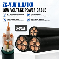 Câble d'alimentation ignifuge en cuivre XLPE PVC 0,6/1 kV ZC-YJV 5x16mm² pour alimentations de branches de tours commerciales