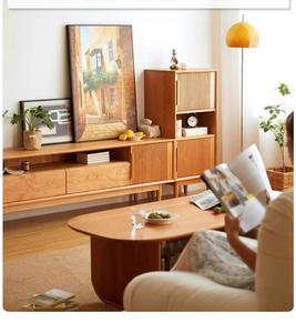 <span class=keywords><strong>Mueble</strong></span> de Entretenimiento Estilo Rústico para Sala de Estar, Gabinete de Almacenamiento con Cajones de Madera, Aparador, Consola Multimedia para Televisión, Soporte para TV - Product Image 4