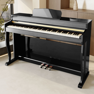 <span class=keywords><strong>Piano</strong></span> <span class=keywords><strong>numérique</strong></span> droit lesté 88 touches avec 3 pédales et haut-parleur intégré <span class=keywords><strong>pour</strong></span> les performances professionnelles en église - Product Image 3