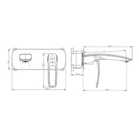 Robinet mitigeur mural encastré en laiton massif brossé WaterMark WELS pour lavabo sur pied, idéal pour les projets de salle de bain en Australie