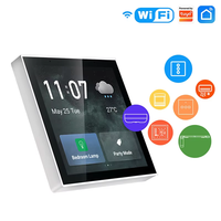 Para Tuya Alexa inalámbrico Smart Home Zigbee Gateway Panel táctil de 4 pulgadas 220V 10A interruptor de Control Central inteligente IR Panel de pared WiFi