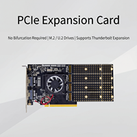 Carte d'extension Broadcom PLX8749 PCIe 3.0 X16 vers 4x M.2 et 2x SFF-8654 8i (Ext) sans bifurcation, moulage privé, en stock