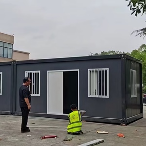 Mini-maison modulaire préfabriquée en acier, conteneur habitable avec salle de bain et cuisine extérieures pour ferme, hôtel, bureau à domicile, bureau mobile - Product Image 1
