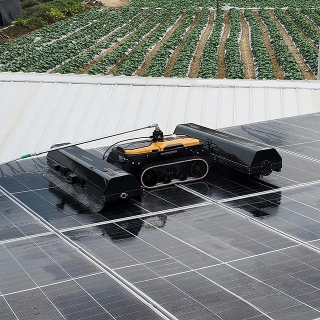 LeopardDust LD X6 Pro Solar Panel Cleaning Automatic Robot with High-Incline Operation and Efficient Water-Saving Maintenance