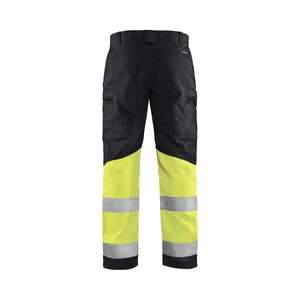 BLAKLADER - 155118119933C148 <b>Hi</b>-<b>Vis</b> trousers stretch <b>Black</b>/Yellow - EAN 7330509539774 <b>HI</b>-<b>VIS</b> WORKWEAR - Product Image 2