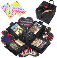 Coffret cadeau d'anniversaire 2023, kit de boîte cadeau DIY en forme de papillon avec boîtes surprise