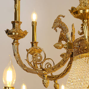 Decoración de palacio francés, luz de cristal Imperial de lujo, centro comercial, escalera, colgante, diseño Interior, candelabro de lujo - Product Image 6