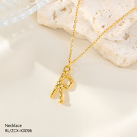 Nuevo Collar de Acero Inoxidable 304 Dorado con Colgante de Letra Personalizada, Suave y Brillante, para Uso Diario de Mujeres