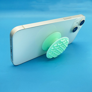 4PC sensoriale Fidget pietre di Silicone testurizzate con ventosa per <span class=keywords><strong>autismo</strong></span>, Stress lenitivo Relax dita giocattolo massaggio porta telefono - Product Image 4