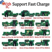 Pour Infinix Hot 50 Pro Plus 50I 50 avec IC, câble flexible de charge rapide USB, port de charge, carte de charge pour Tecno Itel