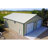 Entrepôt industriel préfabriqué en structure métallique avec ossature métallique pour applications d'atelier, de ferme, de garage ou de hangar