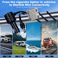 Mini-onduleur Star 12V/24V, convertisseur de puissance 30V 2A avec affichage numérique, protection contre les surintensités et les surtensions, câble allume-cigare de 3m