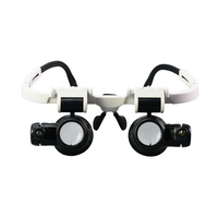 9892H-1 Eyeglass Wearing Magnifying Glass 8X 23X Clock Repaired High-Definition Led Magnifier
