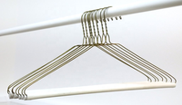Cintre doré pour pantalons, 16 pouces, en fil métallique, cintre rigide pour vêtements