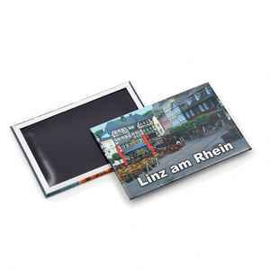 Custom Size Printing Magnets Refrigerator Tourist Scenery Photo Souvenir Customized Tin <b>Fridge</b> Magnet - Product Image 1