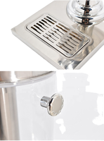 Commerciële Roestvrijstalen Plastic 8/16/24l Sap Dispenser Koude Drank Frisdrank Dispenser Voor Partij Zilver Gouden Kleur