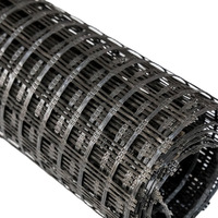 Высокопрочная полиэфирная геосетка Huayi 160-600 кН/м для укрепления земляных работ, укрепления склонов и дорожных оснований
