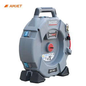 AMJET K9-102 Nettoyeur de tuyaux flexible professionnel 15M, machine de nettoyage de canalisations pour percer et éliminer les blocages fibreux des tuyaux - Product Image 5