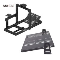 Plaque de support et support de pédalier en aluminium pour simulateur de course – Accessoires de conduite pour simulateur de cockpit à usage intérieur