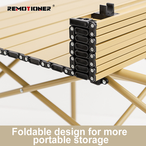 3PCs/5PCs/7pcs ngoài trời di động Trọng lượng nhẹ cuộn lên gấp bãi biển Cắm Trại Dã ngoại Bàn và ghế đặt - Product Image 3