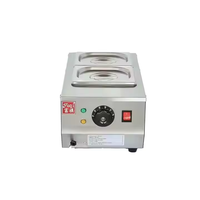 Machine électrique de fonte de chocolat d'acier inoxydable de 2 réservoirs nouvelle condition pour la préparation commerciale de casse-croûte de beurre de fromage élevé