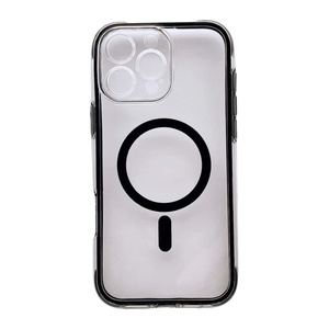 Nueva venta al por mayor de parachoques negro transparente resistente a los golpes TPU funda de teléfono móvil <span class=keywords><strong>para</strong></span> Samsung S23 cubierta <span class=keywords><strong>ultra</strong></span> magnética - Product Image 3