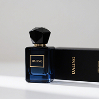Botol semprot warna isi ulang 50 ml 100 ml kustom botol parfum kaca mewah Mini kosong disesuaikan dengan kotak