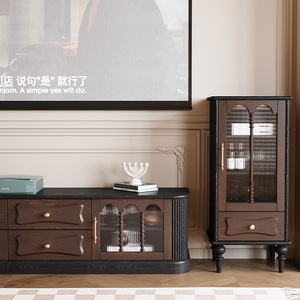 <span class=keywords><strong>100</strong></span> pouces minimaliste mode hôtel de luxe nouveau Design brun Laser <span class=keywords><strong>Tv</strong></span> Stand italien armoires de télévision en bois massif - Product Image 3