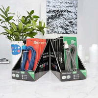 Câble de données USB-C en cuivre pur à charge rapide, 3 m, tressé en nylon, chargeur de téléphone portable 2A, vente en gros