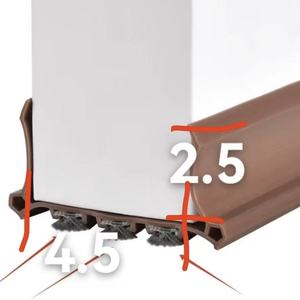 כבד-סיליקון מזג אוויר גומי רצועת דלת חותם מותאם אישית מברשת לטאטא רצועת דלת איכות תחתית לאטום מזג אוויר - Product Image 1