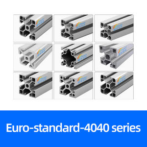 Encadrement modulaire extrudé industriel 4040 4060 4080 Profilé en alliage d'<span class=keywords><strong>aluminium</strong></span> <span class=keywords><strong>Tube</strong></span> <span class=keywords><strong>carré</strong></span> d'angle à assemblage facile - Product Image 5
