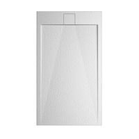 Taille personnalisée texture pierre rectangle en forme 70*100 ston base artificielle étanche sol receveur de douche pour salle de bain