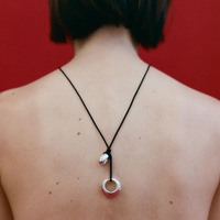 Collier de créateur sportif pour femme Gaovo, pendentif circulaire exagéré, chaîne en acier inoxydable plaqué or 18 carats, motif bambou, cadeau