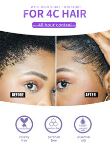 Hippie sllio — <span class=keywords><strong>marque</strong></span> d'huile d'olive, contrô<span class=keywords><strong>le</strong></span> de bord personnalisé sur 24 h, sans flocons, étiquette privée pour cheveux noirs 4c - Product Image 4