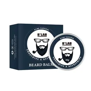 Baume de barbe pour hommes, vente en gros, coffret cadeau de soins après-rasage, produits de rasage, lotion pour barbe