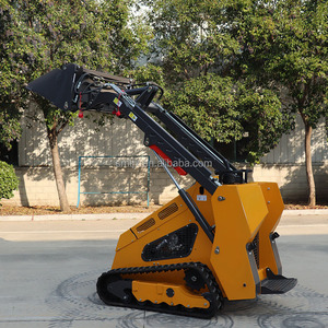 Mini marcheur derrière chenille bulldozer chargeuse compacte chargeuse frontale machines agricoles moteur pompe vente stock mondial - Product Image 2