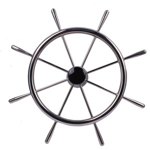 Volante de Barco de Acero Inoxidable de 400 mm de Diámetro para Uso en Embarcaciones Marítimas y Yates - Product Image 3