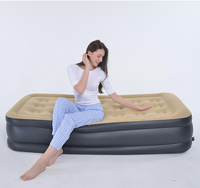 Matelas de lit d'air pliable, de luxe, à double verrouillage, gonflable, de haute qualité, populaire en chine, avec pompe intégrée