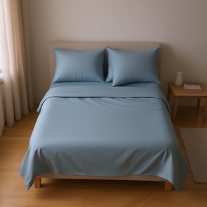 Viasoft <b>King</b> <b>Size</b> Celeste <b>Sheets</b> 400Tc Cotton All Season Home Bedding - Product Image 2