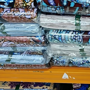Tissu <span class=keywords><strong>pagne</strong></span> original 100% coton super brillant, grand <span class=keywords><strong>pagne</strong></span> super doré, tissu africain, tissu pour vêtements - Product Image 3