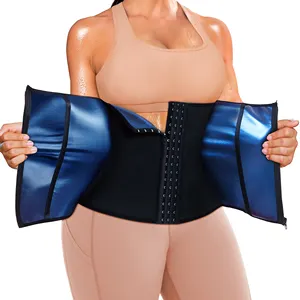 Vente en gros de ceinture colombienne Corset de compression pour femmes, ceinture enveloppante pour le ventre, contrôle du sauna, entraînement de la sueur et de la taille.