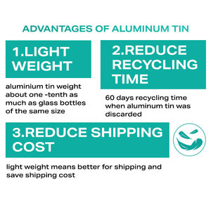 Kaleng Timah Aluminium Logam Stok Besar Kemasan Food Grade Wadah Toples Aluminium untuk Permen Kue Kopi 250Ml 250G - Product Image 6