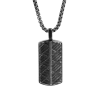 Tizti Sablé Dogtag Hommes Personnalisé Pendentif Bijoux Collier Pendentif En Acier Inoxydable Hommes