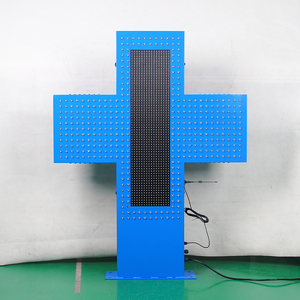 <span class=keywords><strong>Croix</strong></span> de <span class=keywords><strong>pharmacie</strong></span> à Led, écran programmable RVB pour l'extérieur avec enseigne de couleur bleue de 80cm pour la <span class=keywords><strong>pharmacie</strong></span> - Product Image 4