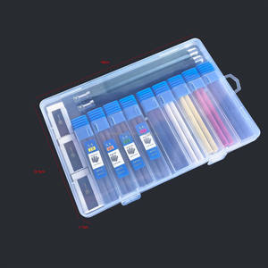 5.6mm Otomatik Kalem Seti, Mekanik Çizim ve Eskiz için Hareketli Metal Çubuk, Serbest Kesimli Çekirdek Kesici, Basmalı Tip Yedek Uç - Product Image 3